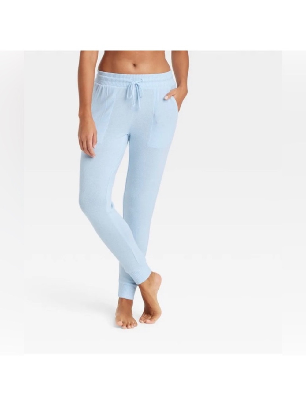 NWT! Womens Perfectly Cozy Joggers Stars Above Light Blue M